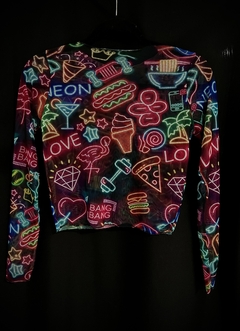 Top tul neon
