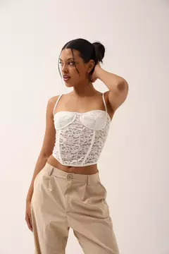 Top Alison blanco - Retro 