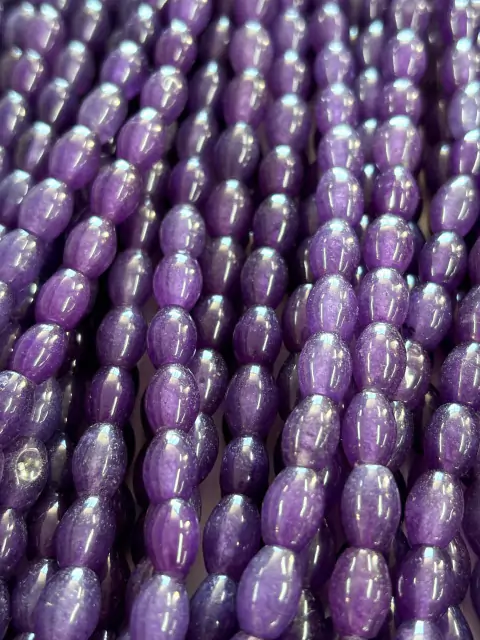 JRAL9 - Jade Roxa Arroz Liso 6X9mm