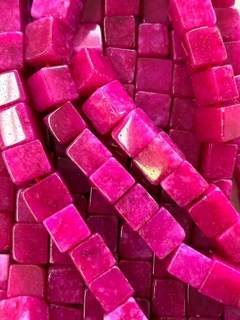 JRC10 - Jade Rosa Cubo 10x10mm