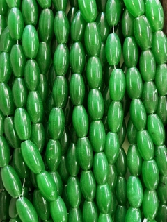 JVAL1- JADE VERDE A\RROZ LISO 10X20MM - comprar online