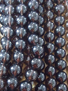 FU05 - Quartzo Fumê Bola Lisa 12mm/Fio