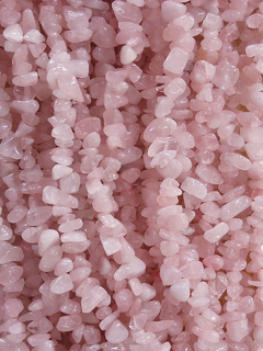 Colar de Quartzo Rosa Cascalho