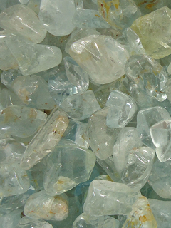 Pedra Topázio Azul rolada