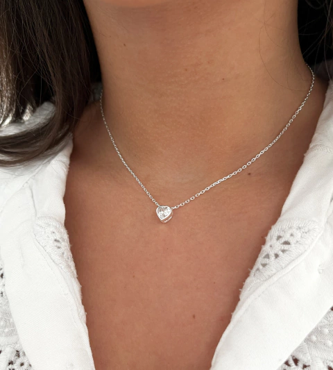 Collar Emma cubic regulable - Plata 925 - comprar online