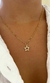 Collar Estrella shine regulable acero dorado