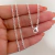 Cadena espejo 2 mm acero blanco