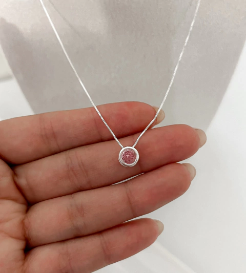 Cadenita Margot rosa - Plata 925