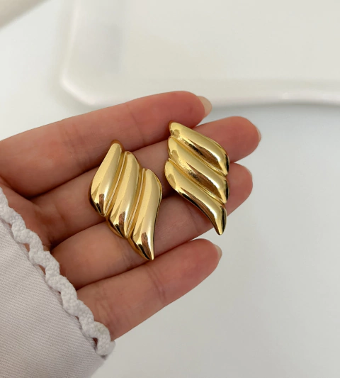 Aros Spark fiesta acero dorado (par) - comprar online