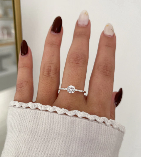 Anillo Génova compromiso cubic - Plata 925 - comprar online