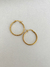 Argollas Charlotte 3cm acero dorado - Alaris Accesorios