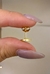 Aros huellita corazón acero dorado (par) en internet