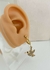 Argollas Colibrí shine acero dorado (par) - Alaris Accesorios