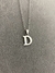 Collar Inicial D acero quirúrgico - comprar online