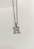 Collar Inicial H acero quirúrgico - tienda online