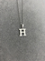 Collar Inicial H acero quirúrgico - comprar online