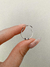 Argollas Capri bali 1,6 cm plata (par) - tienda online