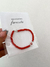 Pulsera Amor cristal roja plata - Alaris Accesorios