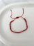 Pulsera roja bolitas acero quirúrgico en internet
