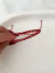 Pulsera roja bolitas acero quirúrgico - Alaris Accesorios