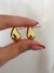 Imagen de Aros Milán gota 1,8 cm acero dorado (par)