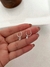 Argollas Clari micropavé 1 cm plata (par) - Alaris Accesorios