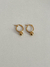 Argollas Holy acero dorado (par) - tienda online