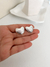 Aros Love acero blanco (par) - tienda online