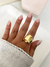 Anillo Carol acero dorado - Alaris Accesorios
