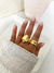 Imagen de Anillo Carol acero dorado