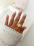 Anillo Helena acero dorado - tienda online