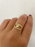 Anillo Ghana acero dorado - Alaris Accesorios