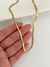 Cadena chata gruesa acero dorado - Alaris Accesorios