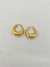 Argollas Barcelona acero dorado - comprar online