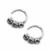 Argollita Lexie cubic 8mm plata (unidad) - comprar online