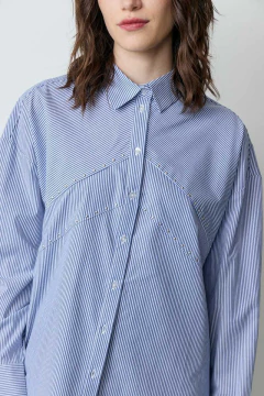 Camisa Rayada con Strass / Ver - Azzaro Lanús
