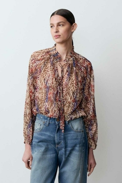 Camisa Gasa con Lurex / Ver - comprar online