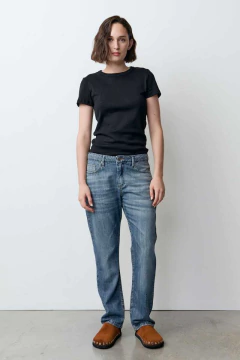 Jean Real Straight Índigo Claro / Ver - tienda online