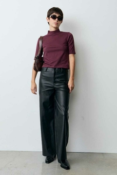 Pantalon Ecocuero Ancho / Ver - comprar online