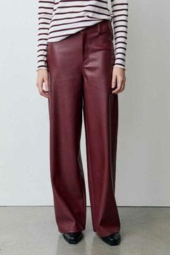 Pantalon Ecocuero Ancho / Ver - Azzaro Lanús