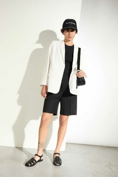 Saco Sastre Lino Blanco / Ver - comprar online