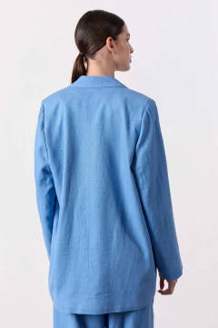 Saco Lino Celeste / VER en internet