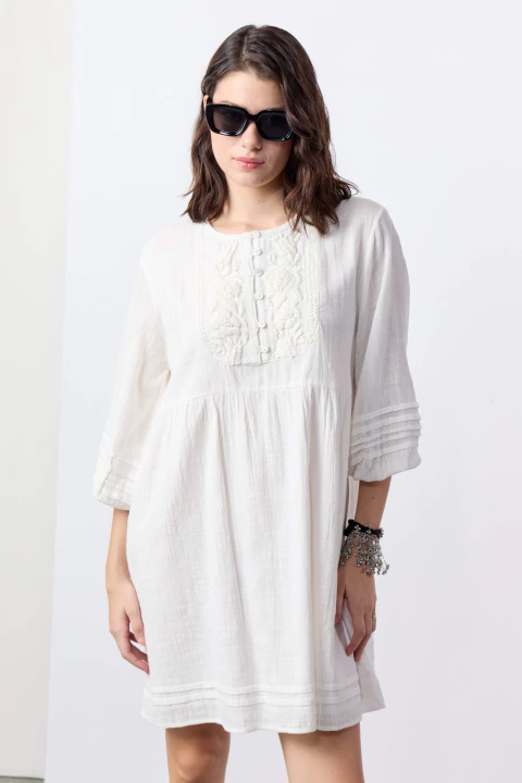 Vestido con Frunces / VER