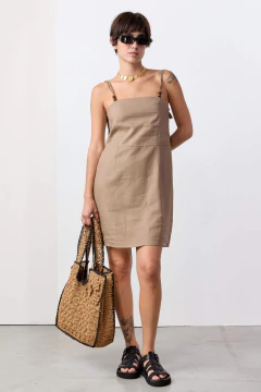 Vestido Lino Con Breteles /VER en internet