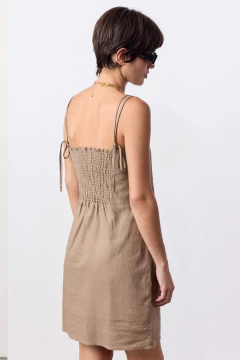 Vestido Lino Con Breteles /VER - tienda online