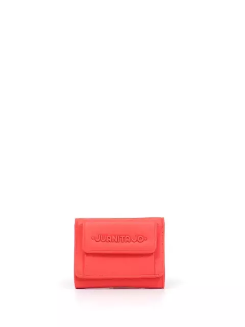 Billetera Naranja Pequeña Con Bolsillo Externo/ Juanita Jo