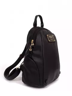 Mochila Mila Negra Efecto Cuero/ Juanita Jo - comprar online