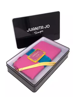 Billetera Turquesa Clásica Tipo Sobre / Juanita Jo - Azzaro Lanús