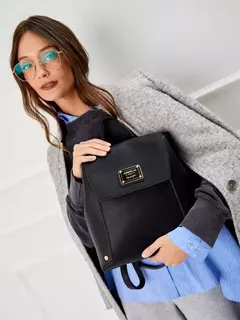 Mochila Negra Olivia/ JUANITA JO - tienda online