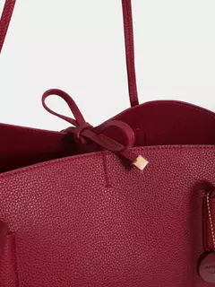 Shopping Bag Trapecio Rojo Madison/ JUANITA JO en internet